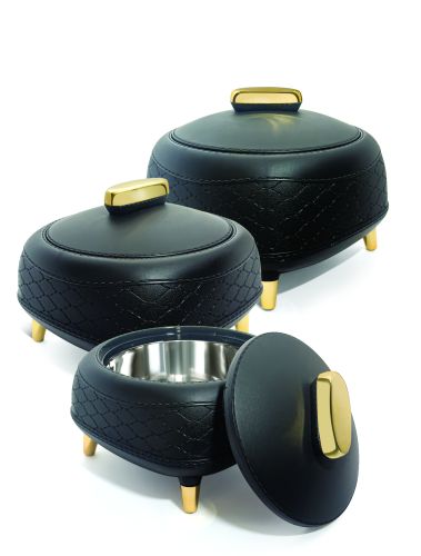 Jaypee Kingston Insulated Casserole Set (3 Pcs) | Stainless Steel Inner | PU Insulation | Hot Food Storage | 1.5L, 2L & 2.5L