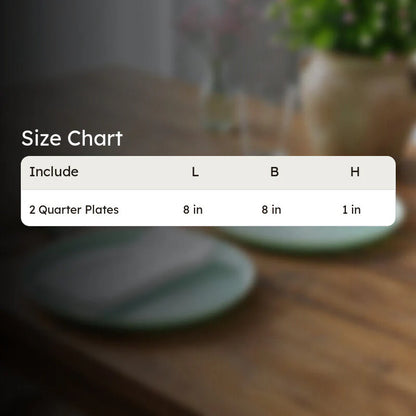 Arna Aqua Glass Dinner Plate Set – Set of 2 Elegant Plates